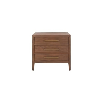 Stylish SAFAVIEH 3-Drawer Nightstand Fully Assembled