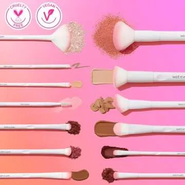 wet n wild Powder Brush, Ultra-Plush Synthetic Bristles for Flawless Application, Soft Touch, Ergonomic Handle for Comfortable Precision Control