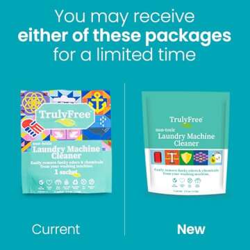 Truly Free Laundry Washing Machine Cleaner - Wash & Cleans Front Load & Top Load Washers -Tub Cleane...