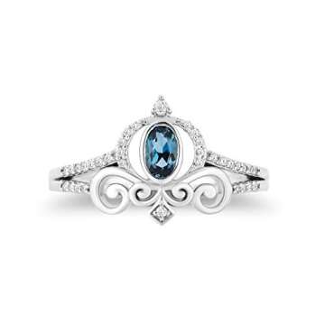 Cinderella Carriage Ring in Sterling Silver - Disney Fine Jewelry