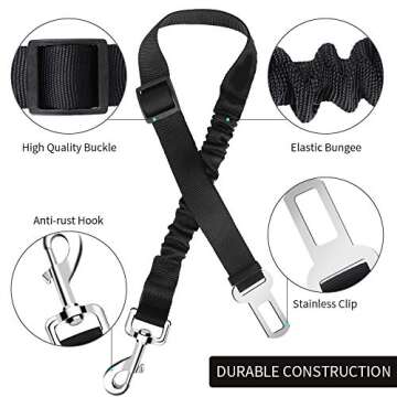Adjustable Cotcool Dog Seat Belt for Pet Safety