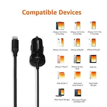 Amazon Basics 12W Fast Charging Car Charger for Apple Devices