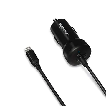 Amazon Basics 12W Fast Charging Car Charger for Apple Devices