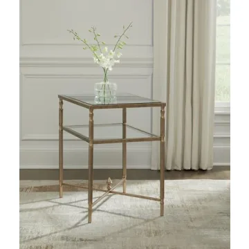 Ashley Cloverty Industrial Mirror End Table - Stylish & Affordable