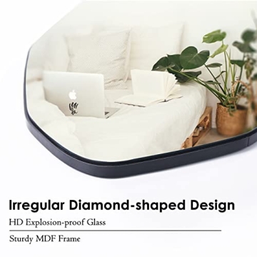 HARRITPURE 64" Full Body Irregular Mirror for Home Decor