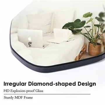 HARRITPURE 64" Full Body Irregular Mirror for Home Decor