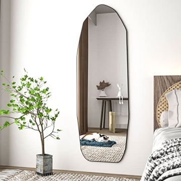 HARRITPURE 64" Full Body Irregular Mirror for Home Decor