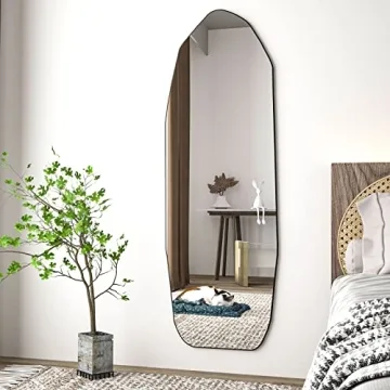 HARRITPURE 64" Full Body Irregular Mirror for Home Decor