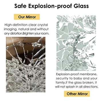 HARRITPURE 64" Full Body Irregular Mirror for Home Decor