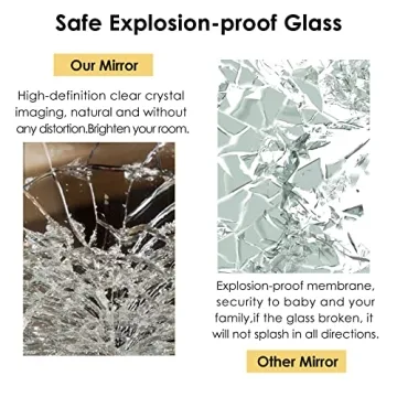 HARRITPURE 64" Full Body Irregular Mirror for Home Decor