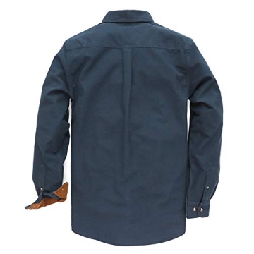 Dubinik Mens Flannel Long Sleeve Shirt - Stylish Comfort