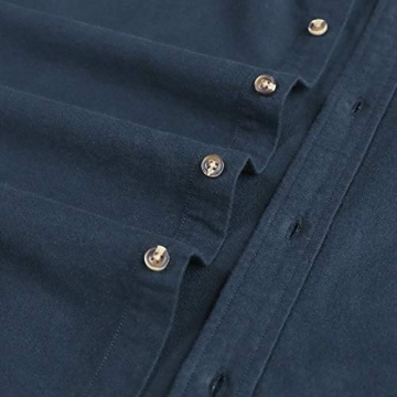 Dubinik Mens Flannel Long Sleeve Shirt - Stylish Comfort