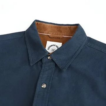 Dubinik Mens Flannel Long Sleeve Shirt - Stylish Comfort