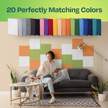 Ekkogo 12-Pack Acoustic Soundproof Panels for Stylish Spaces