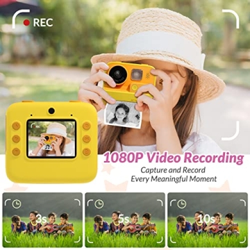 Mafiti Kids Instant Print Camera 48MP Fun Toy for Kids