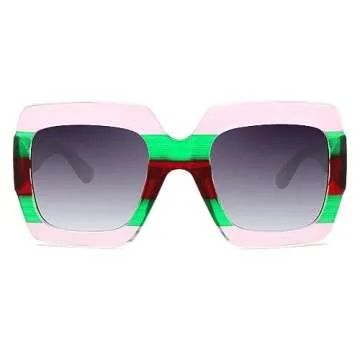 STORYCOAST Oversized Square Sunglasses Womens Retro Shades Luxury Big Sun Glasses UV400 Protection