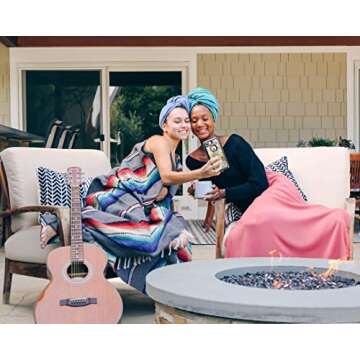 AQUIS Microfiber Hair Towel, Water-Wicking, Ultra Absorbent & 50% Faster Drying, for All Hair Types, Waterfall Blue