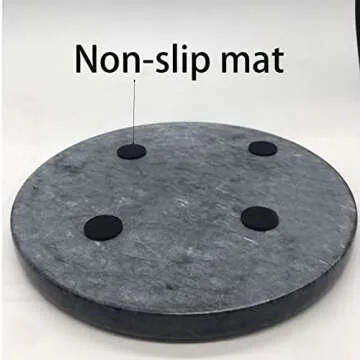 Natural Marble Tray - Elegant 8" Round Decorative Tray