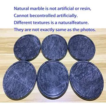 Natural Marble Tray - Elegant 8" Round Decorative Tray