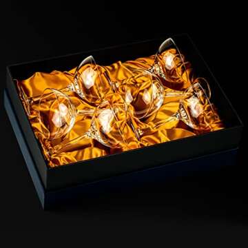 Vintage Crystal Champagne Coupe Glasses Set of 6