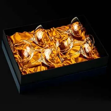 Vintage Crystal Champagne Coupe Glasses Set of 6