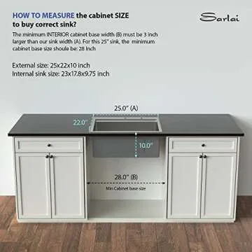 25 Drop Laundry Sink Workstation - Sarlai 25x22 Kitchen Sink Stainless Steel 16 Gauge Top Mount Drop In Overmount Deep Single Bowl Laundry Utility Sink Basin
