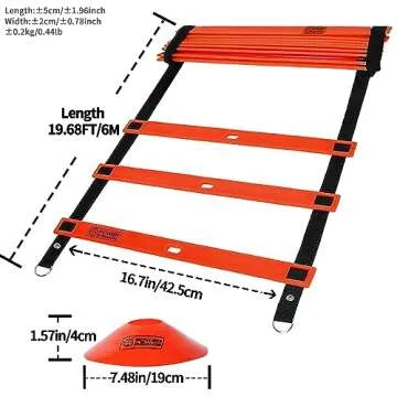 POWER GUIDANCE Agility Ladder for Speed Training - 20 Feet