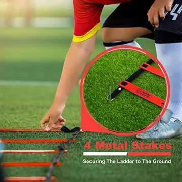 POWER GUIDANCE Agility Ladder for Speed Training - 20 Feet