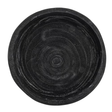 Bloomingville Wood Dessert Pedestal Tray in Elegant Black