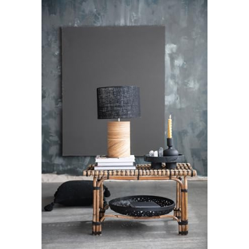 Bloomingville Wood Dessert Pedestal Tray in Elegant Black