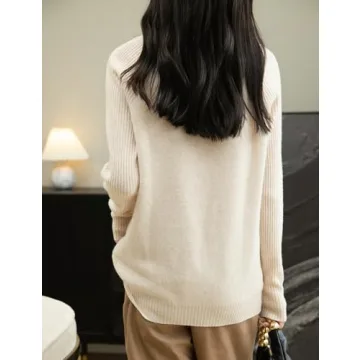 Chanyarn 100% Merino Wool Women's Turtleneck Sweater