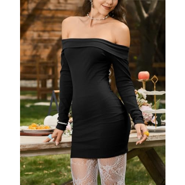 Elegant Off The Shoulder Mini Dress for Parties