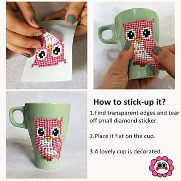 BENBO 8Pcs Cactus Diamond Painting Stickers for Kids and Adult Beginners, DIY 5D Easy Diamond Embroidery Painting Kit by Numbers Cacti Mosaic Crystal Gems Arts Crafts