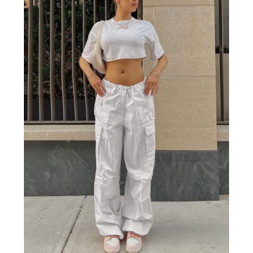 Neyaolk Women's Baggy Cargo Pants for Effortless Style