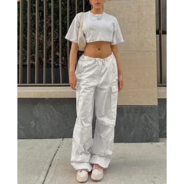 Neyaolk Women's Baggy Cargo Pants for Effortless Style