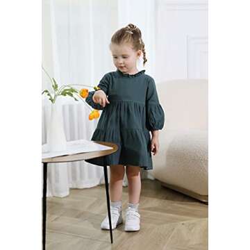 Adorable Toddler Girls Casual Dress in Various Sizes & Colors
