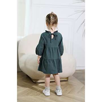 Toddler Baby Girl Dress Long Sleeve Casual Fall Outfit