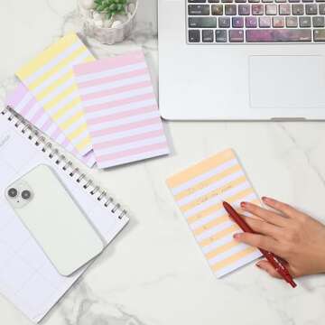 Mr. Pen- Lined Sticky Notes 4x6, 6 Pads, 45 Sheet/Pads, Assorted Colors, Sticky Notes with Lines, Sticky Note Pads, Sticky Pads, Sticky Notes Lined, Colorful Sticky Notes, Mr Pen Sticky Notes