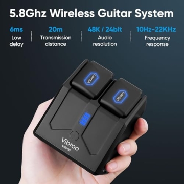 Vibroo Wireless Guitar System with Charging Case