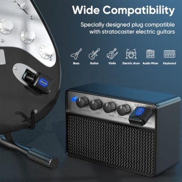 Vibroo Wireless Guitar System with Charging Case