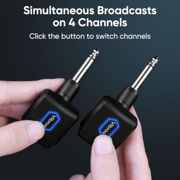 Vibroo Wireless Guitar System with Charging Case