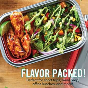 Durable DASH The Fit Cook x Stainless Steel Lunch Box for Meal Prep
