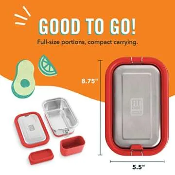 DASH Stainless Steel Lunch Box for Meal Prep and Travel