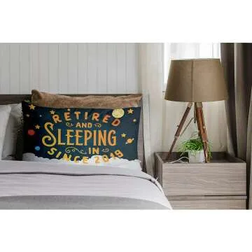 Funny Retirement Pillow Case for Men & Women