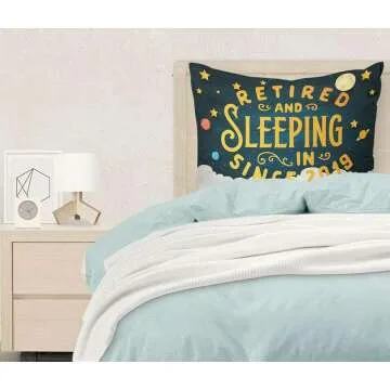 Funny Retirement Pillow Case for Men & Women