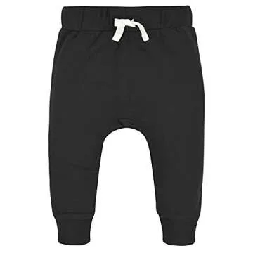 Gerber Baby Boys' Toddler 3-Pack Jogger Pants, Green/Black, 4T