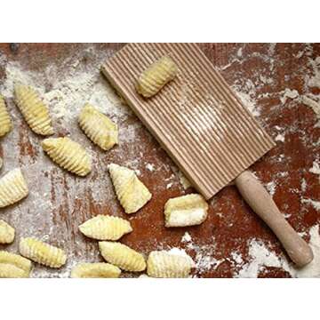 Cuisinox Wooden Pasta Board for Authentic Gnocchi Making