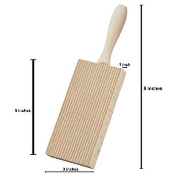 Cuisinox Wooden Pasta Board for Authentic Gnocchi Making