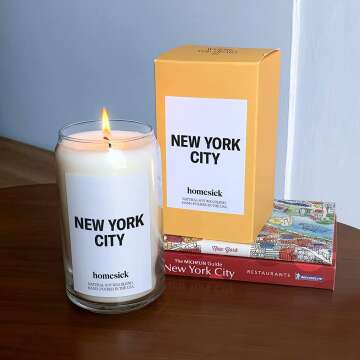 Homesick NYC Premium Candle - Relaxing Aromatherapy