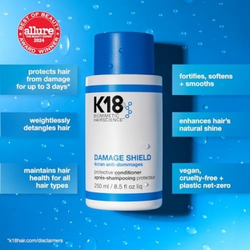 K18 Damage Shield Conditioner for Healthy, Shiny Hair